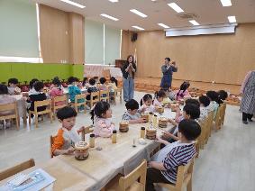 별빛누리유치원, 전통 식문화 체험 '된장 만들기 활동' 운영